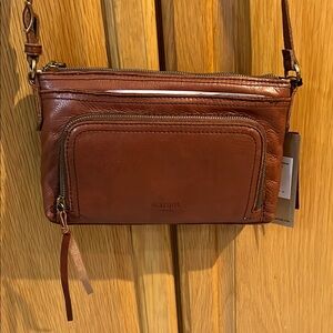 Margot Molly CB Tan Leather Crossbody bag